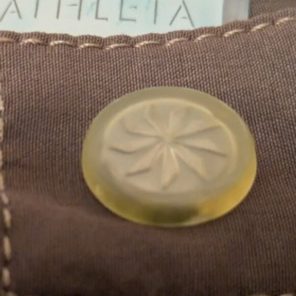 Athletha Adventure Pants Womens 30 x 32 Brown Multiple Pockets Boot Cut - EUC - Picture 5 of 16